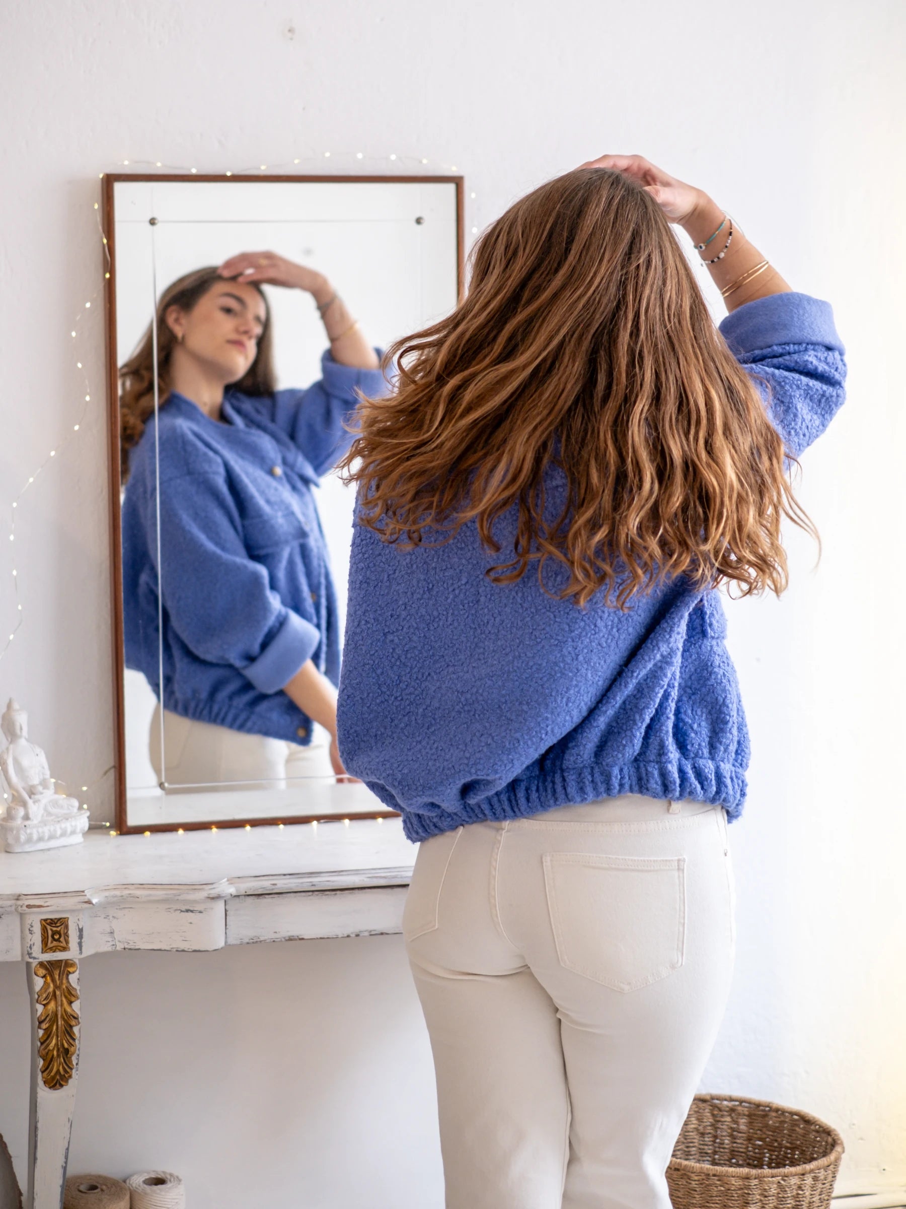 BOUCLÉ BOMBER JACKET