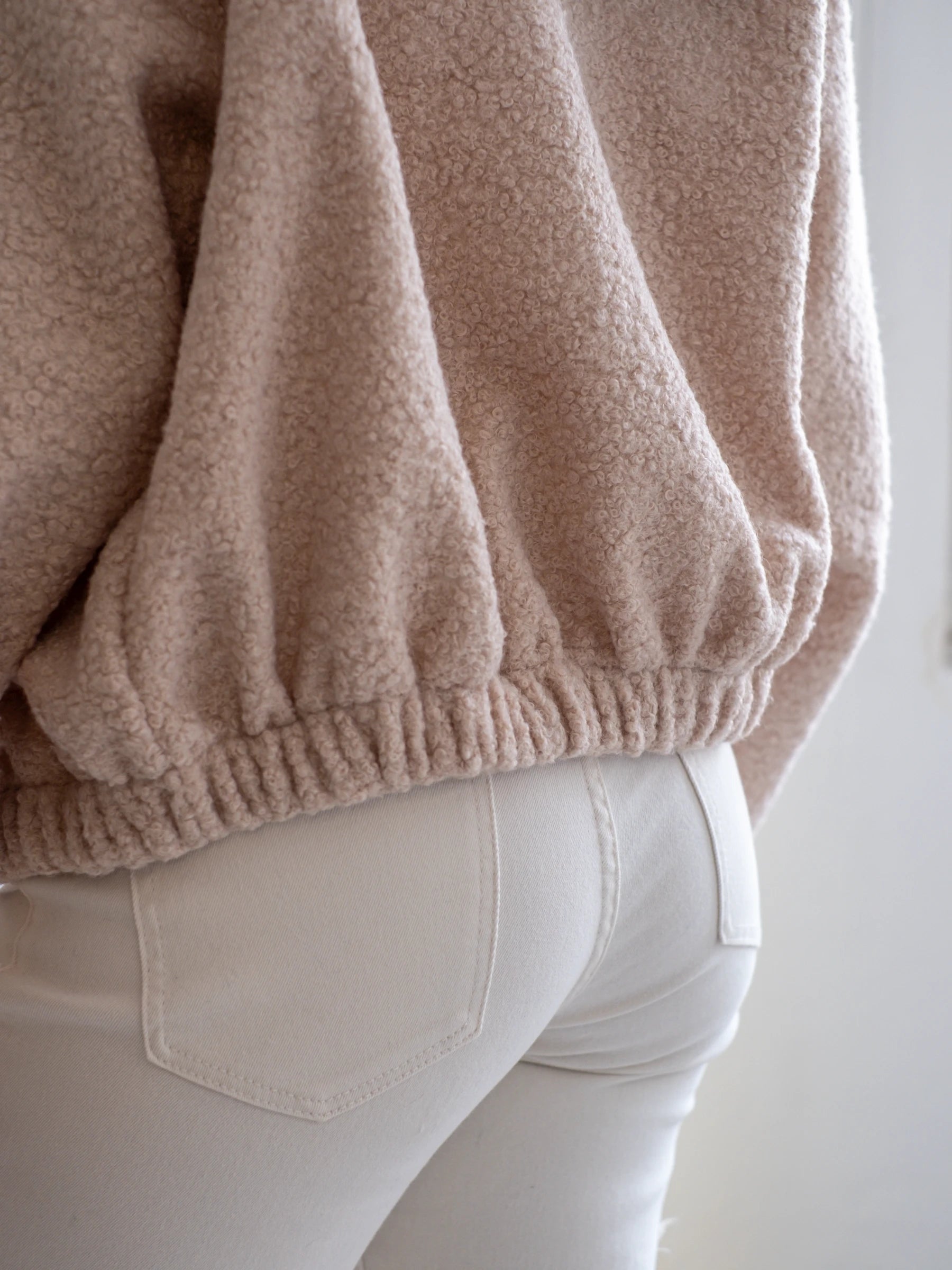 BOUCLÉ BOMBER JACKET