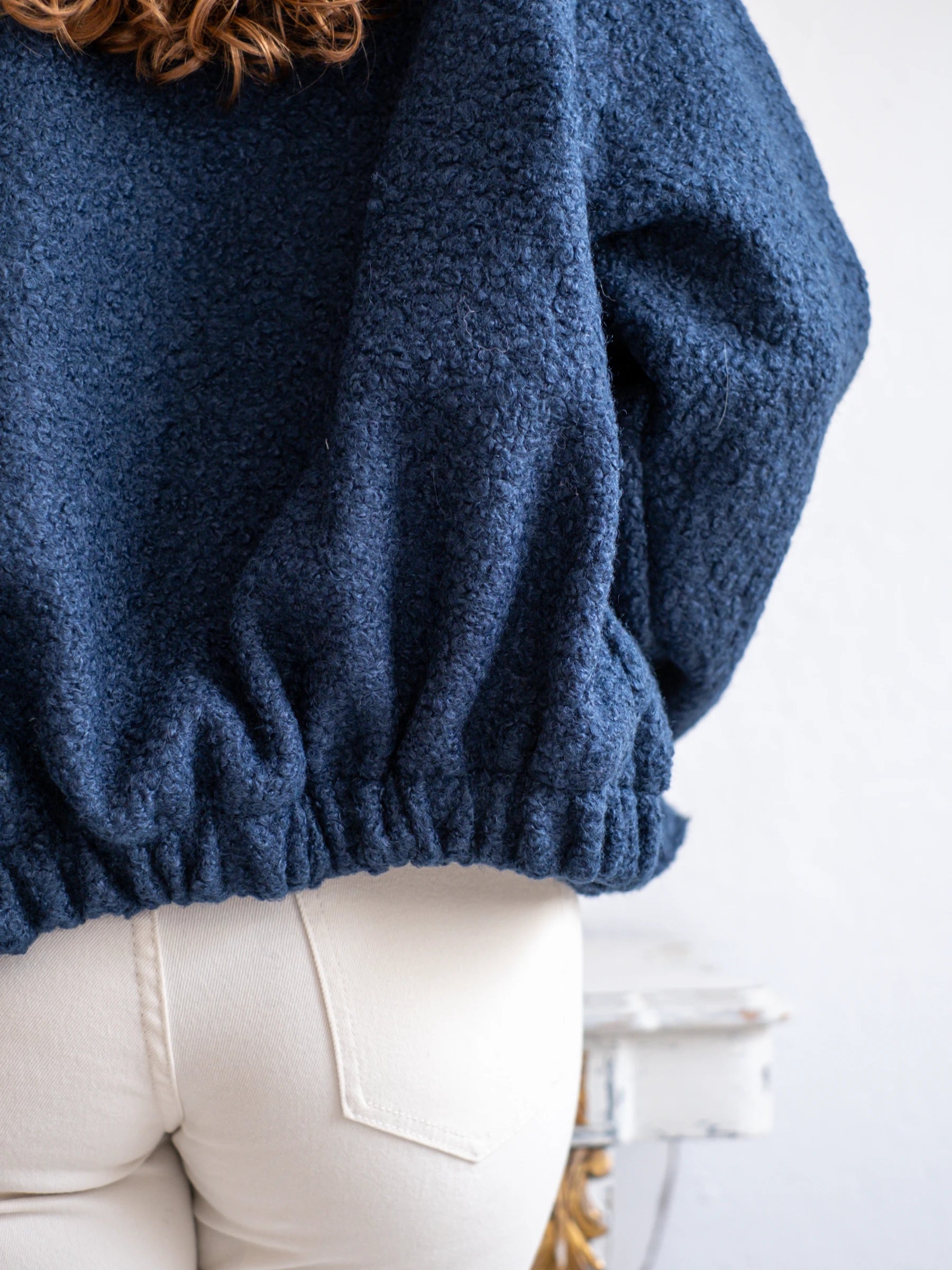 BOUCLÉ BOMBER JACKET