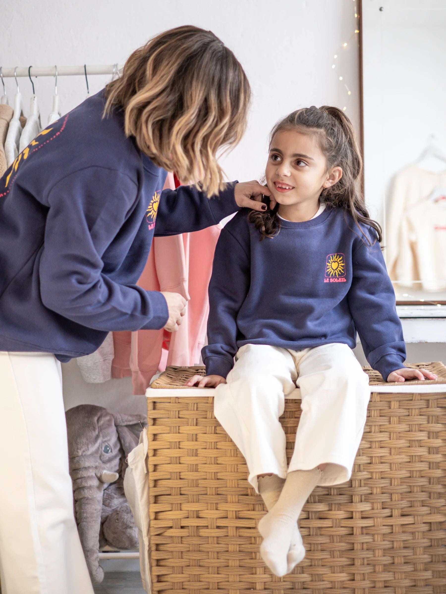 “Le Soleil” Cotton Sweatshirt | FOR GIRL