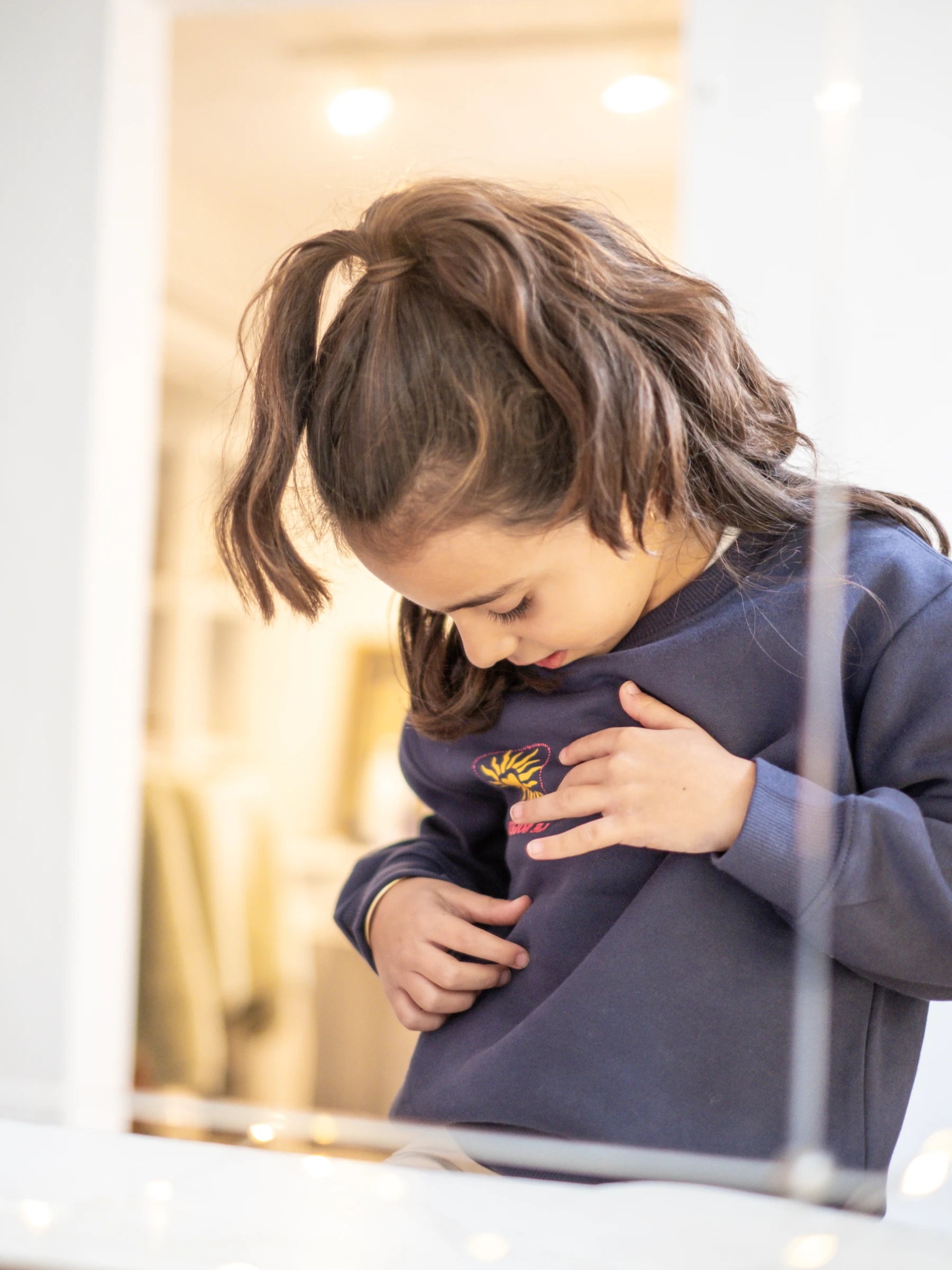 “Le Soleil” Cotton Sweatshirt | FOR GIRL