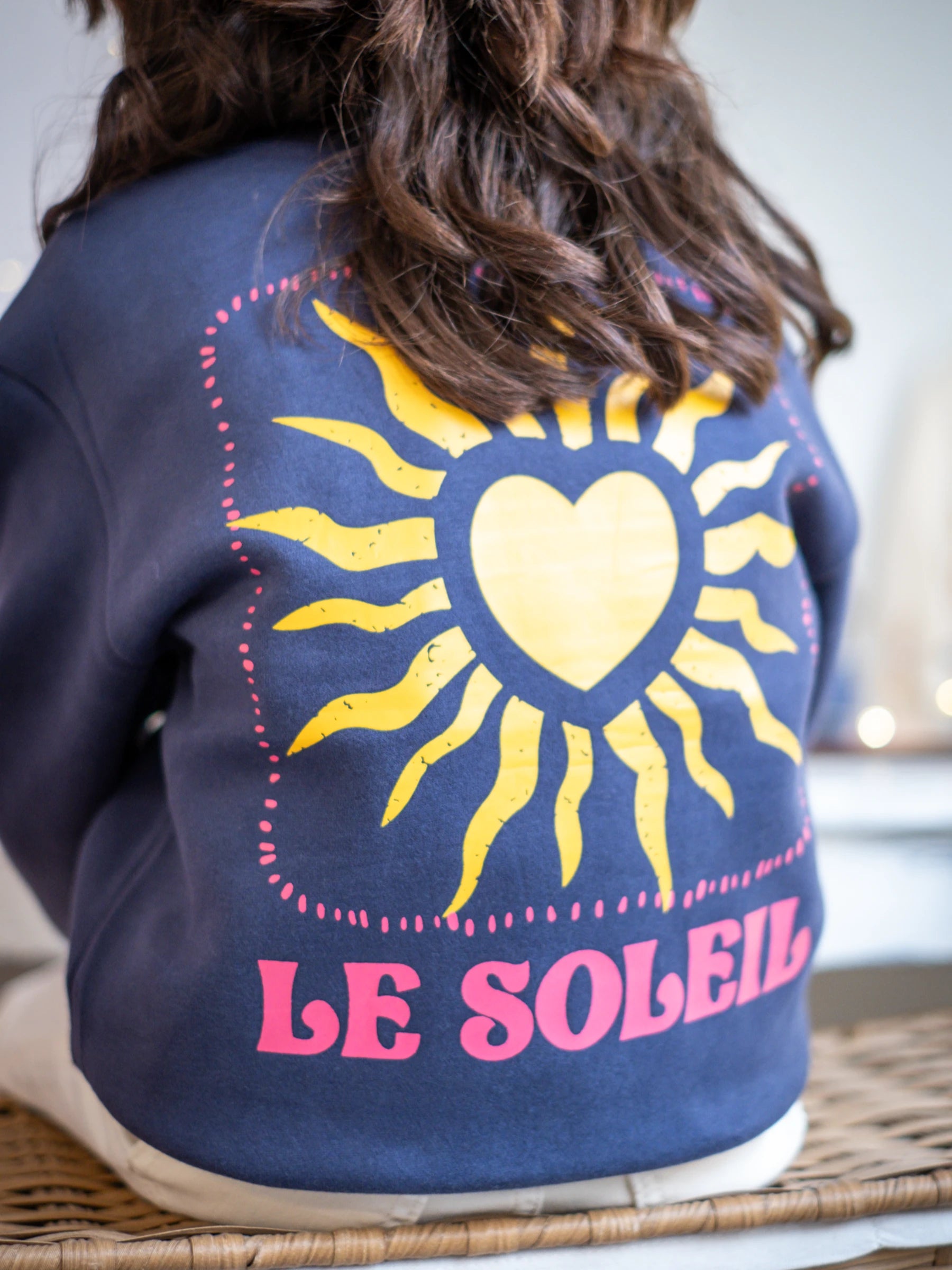 “Le Soleil” Cotton Sweatshirt | FOR GIRL