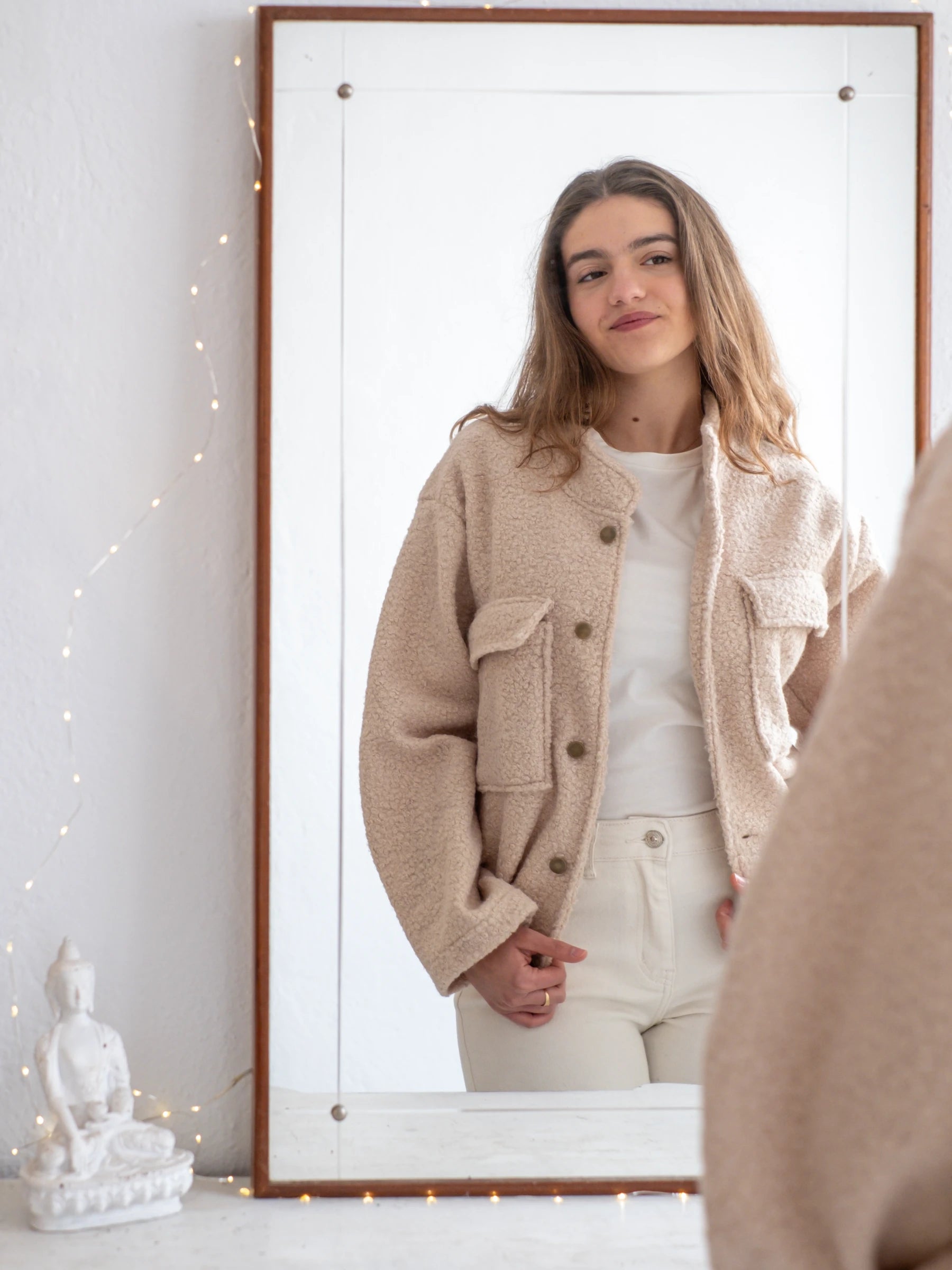 BOUCLÉ BOMBER JACKET