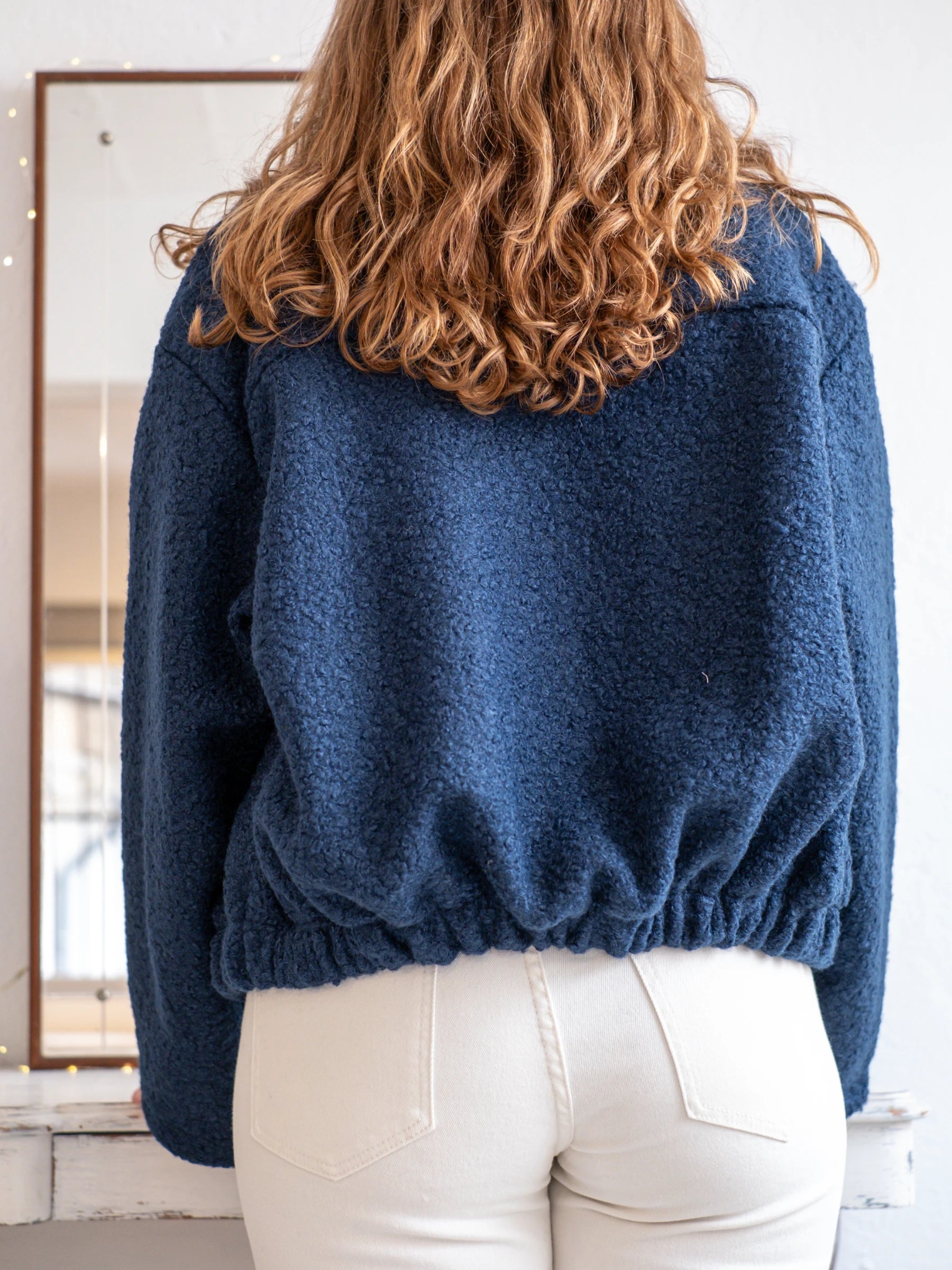 BOUCLÉ BOMBER JACKET