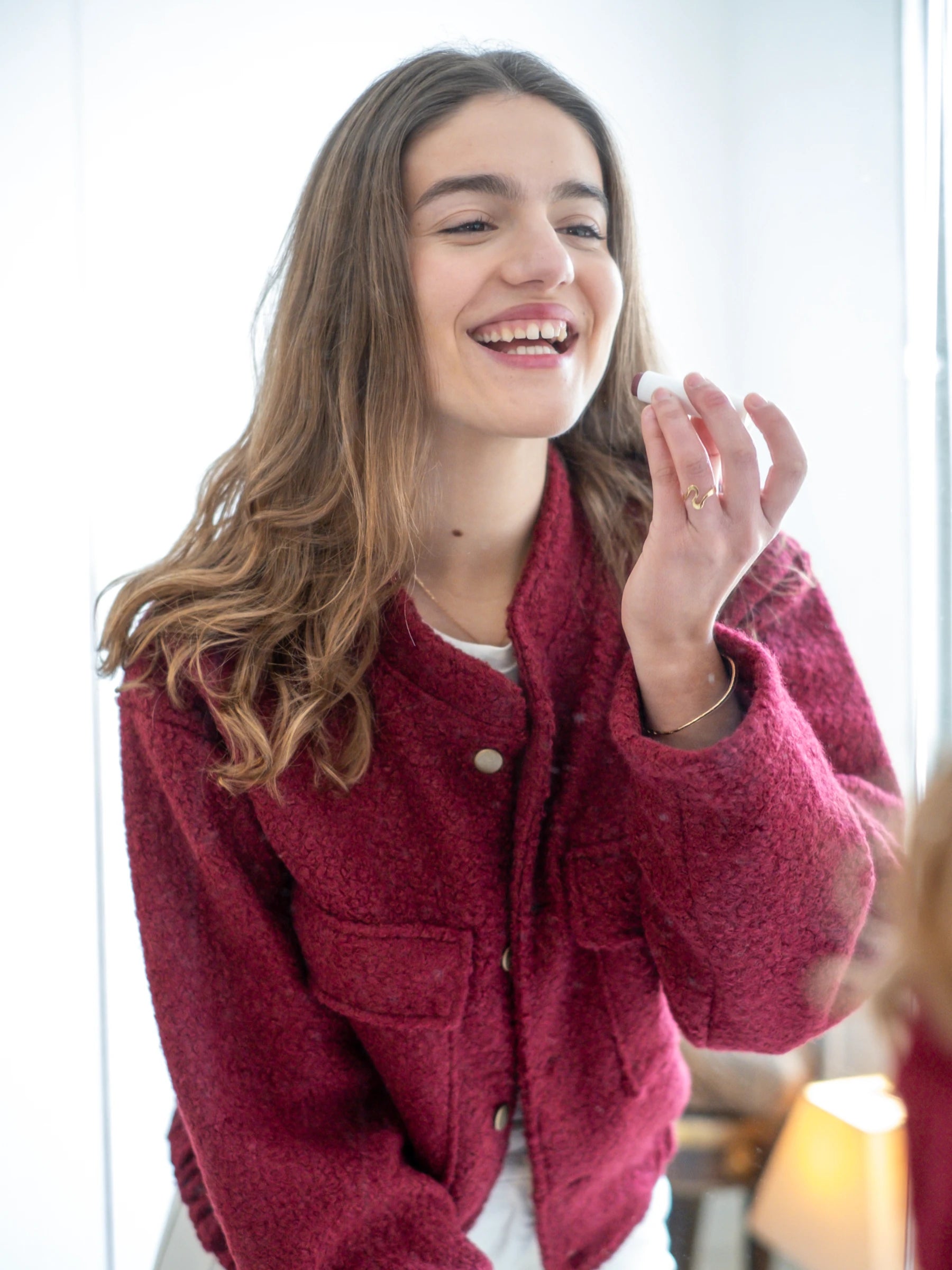 BOUCLÉ BOMBER JACKET