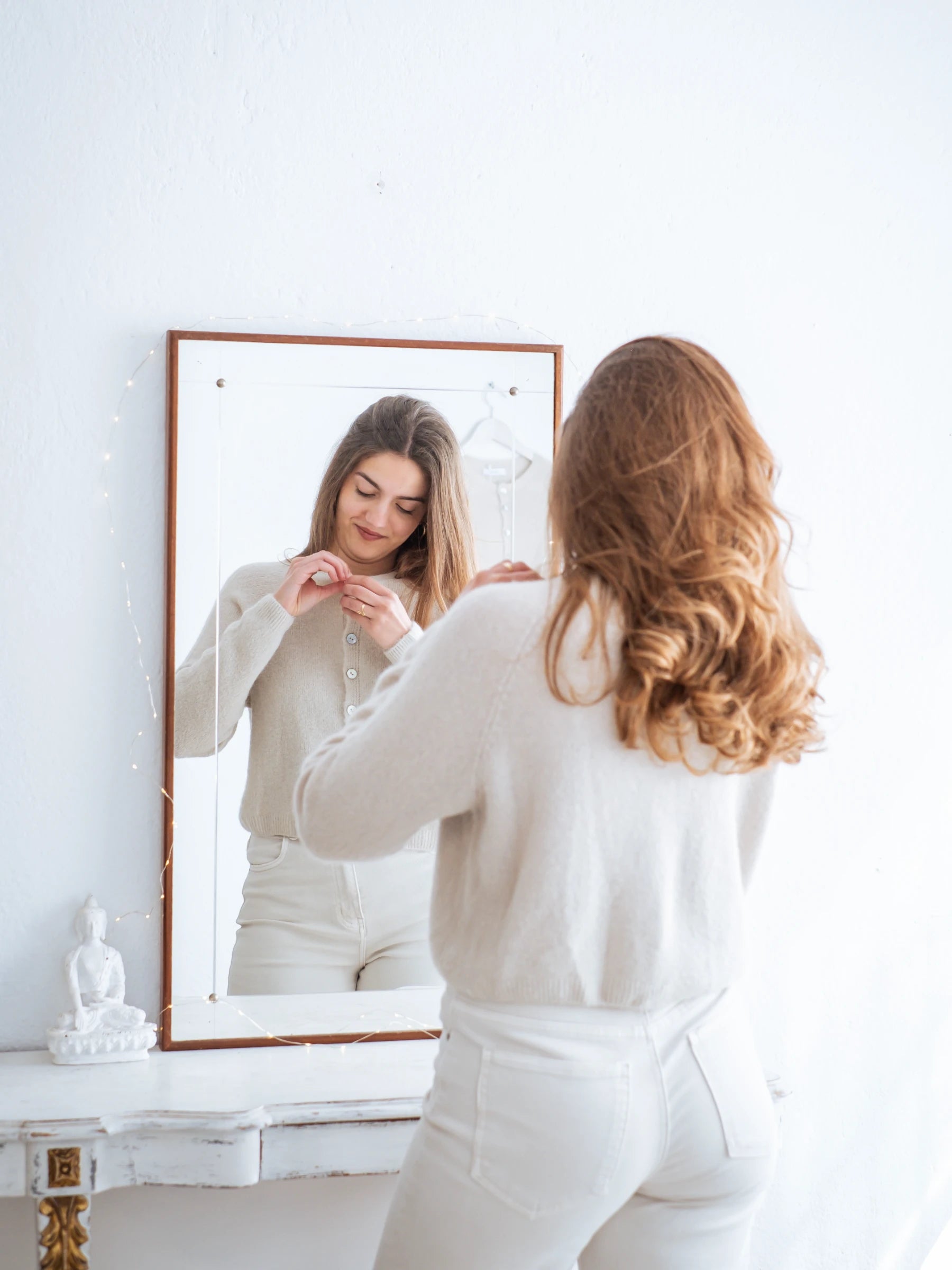 LA VICTORIA | LONG SLEEVES CROP SHAPE CARDIGAN WITH ALPACA - ONE SIZE