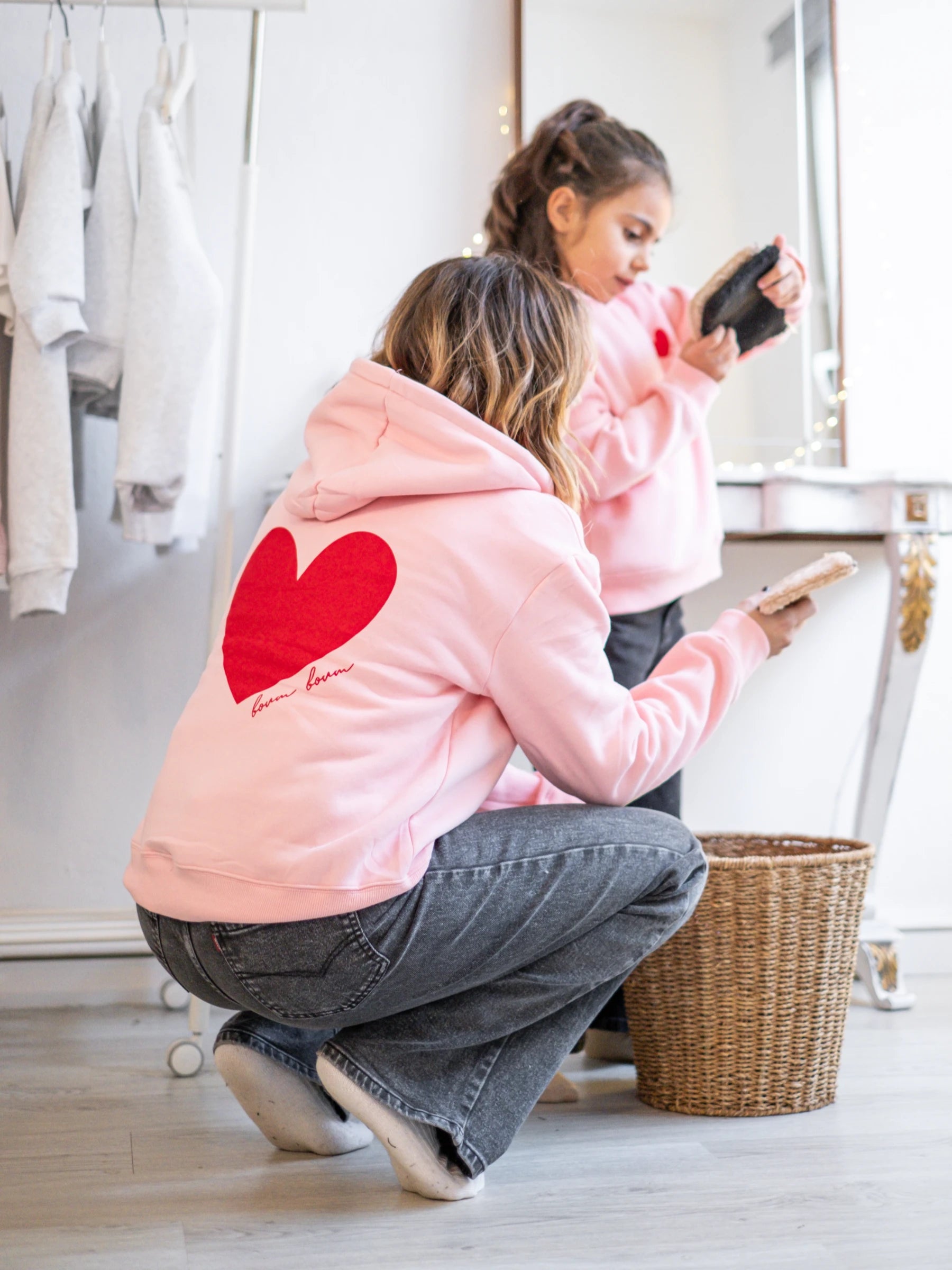 Pink Hooded Sweatshirt | FOR GIRL