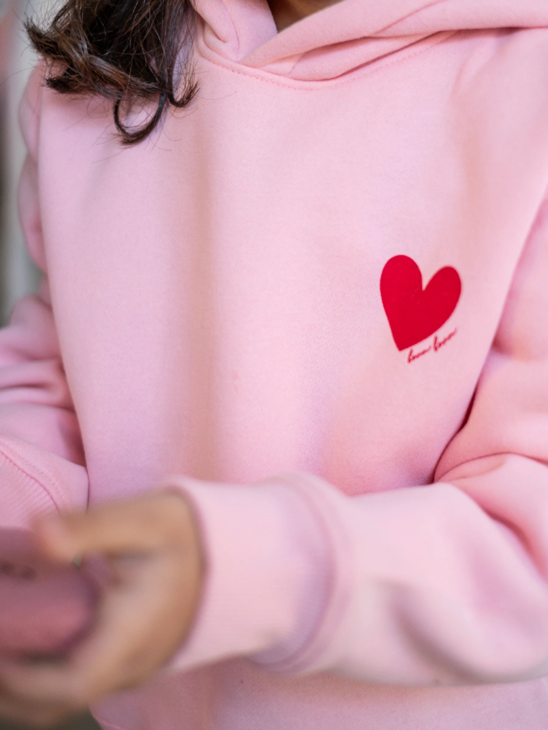 Pink Hooded Sweatshirt | FOR WOMAN