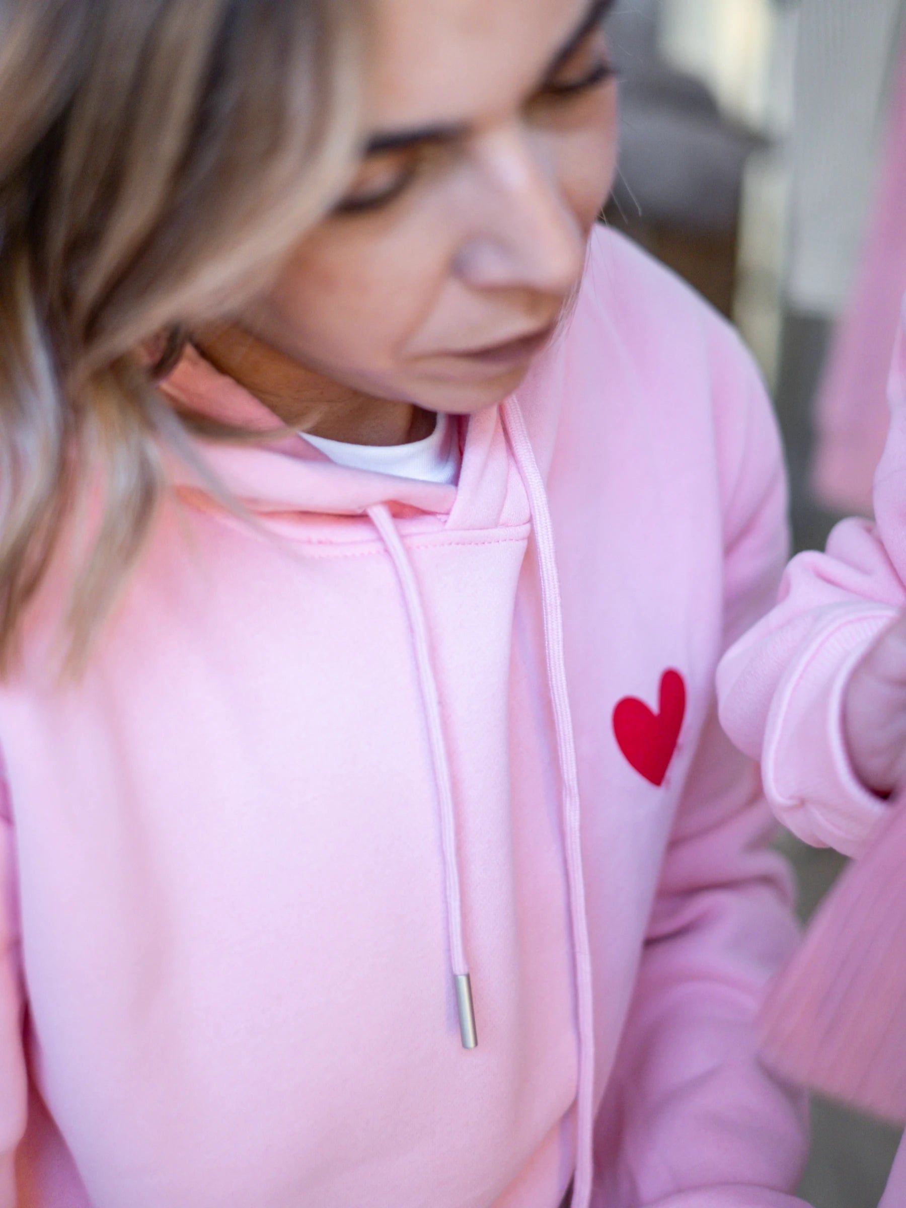 Pink Hooded Sweatshirt | FOR WOMAN