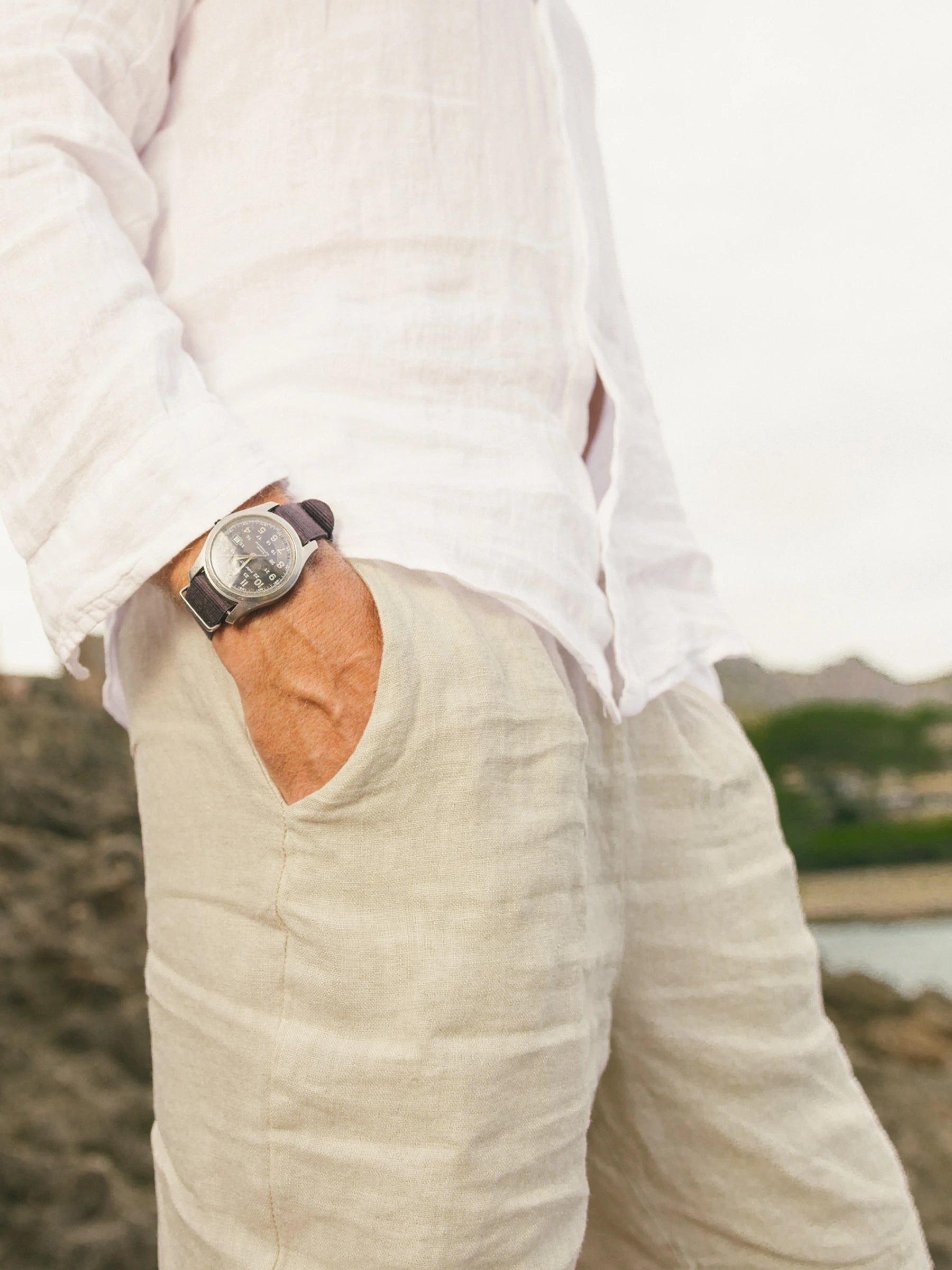 TOMIR LINEN SHORT