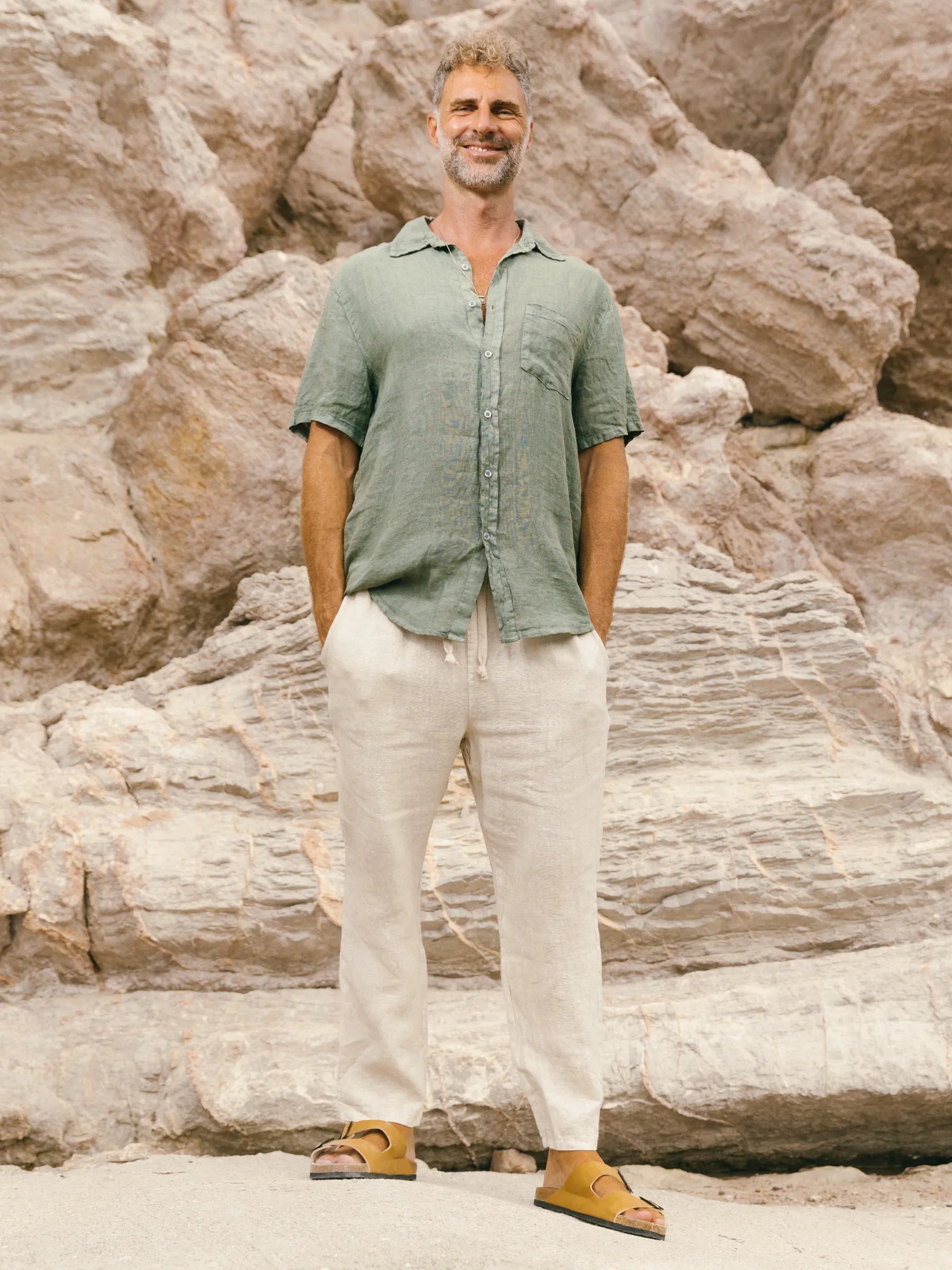 BONAIRE SHORT SLEEVES LINEN SHIRT