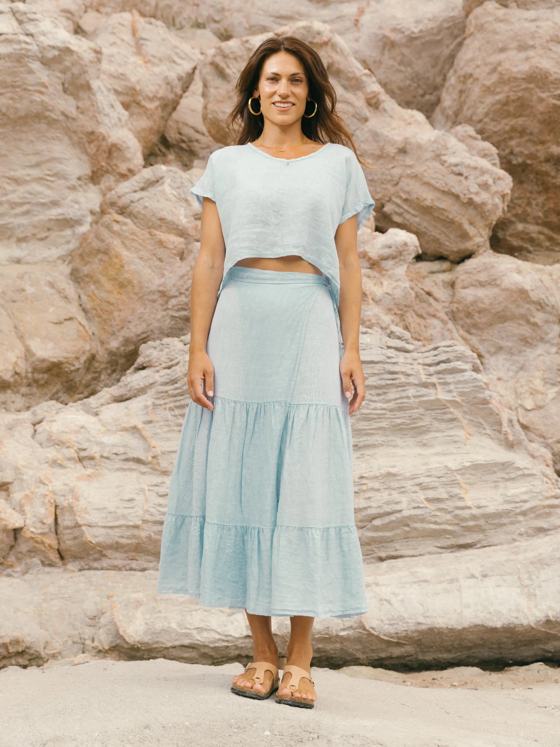 LLENAIRE MIDI SKIRT