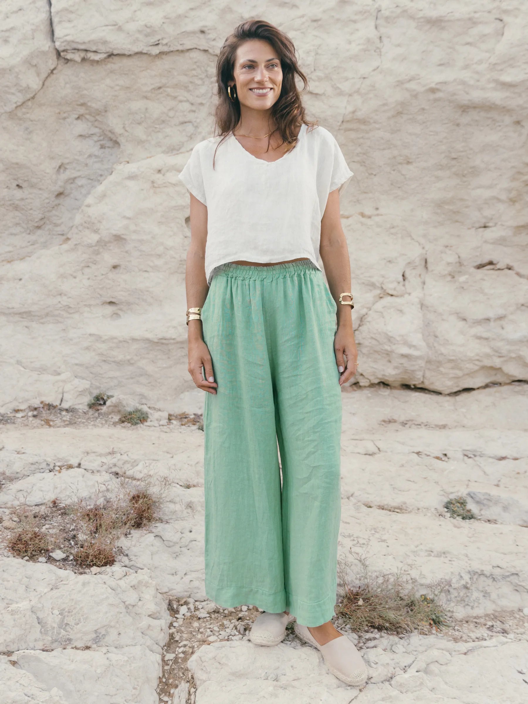 ALCANADA WIDE LEG TROUSER