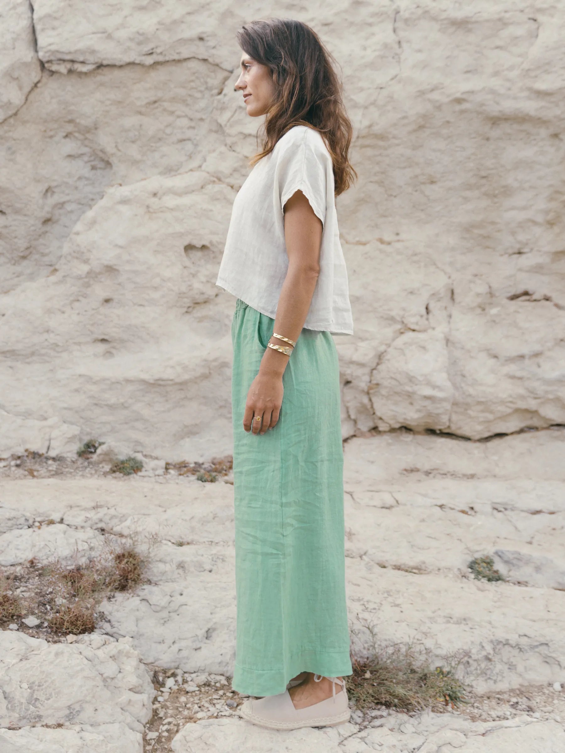 ALCANADA WIDE LEG TROUSER