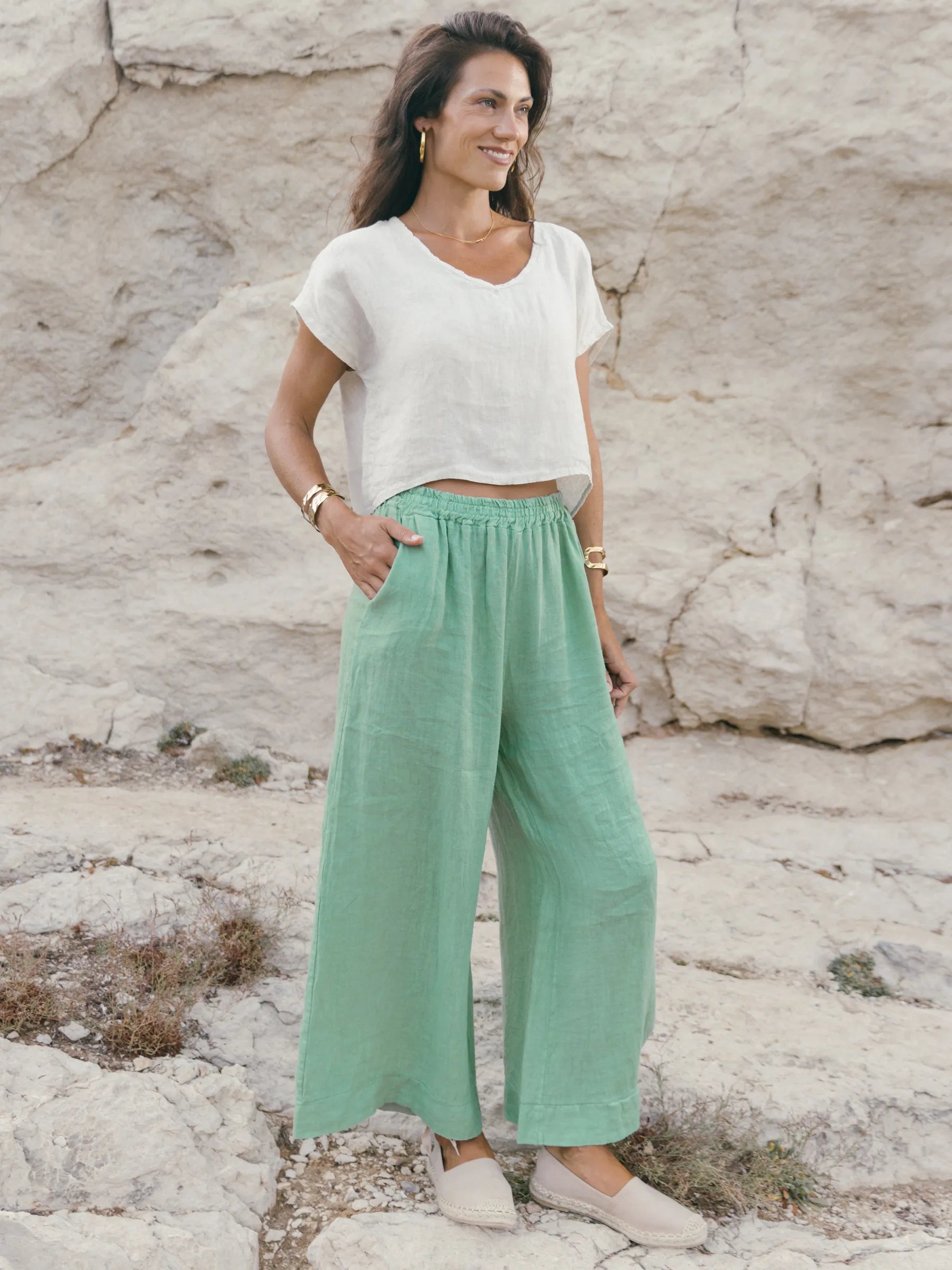 ALCANADA WIDE LEG TROUSER