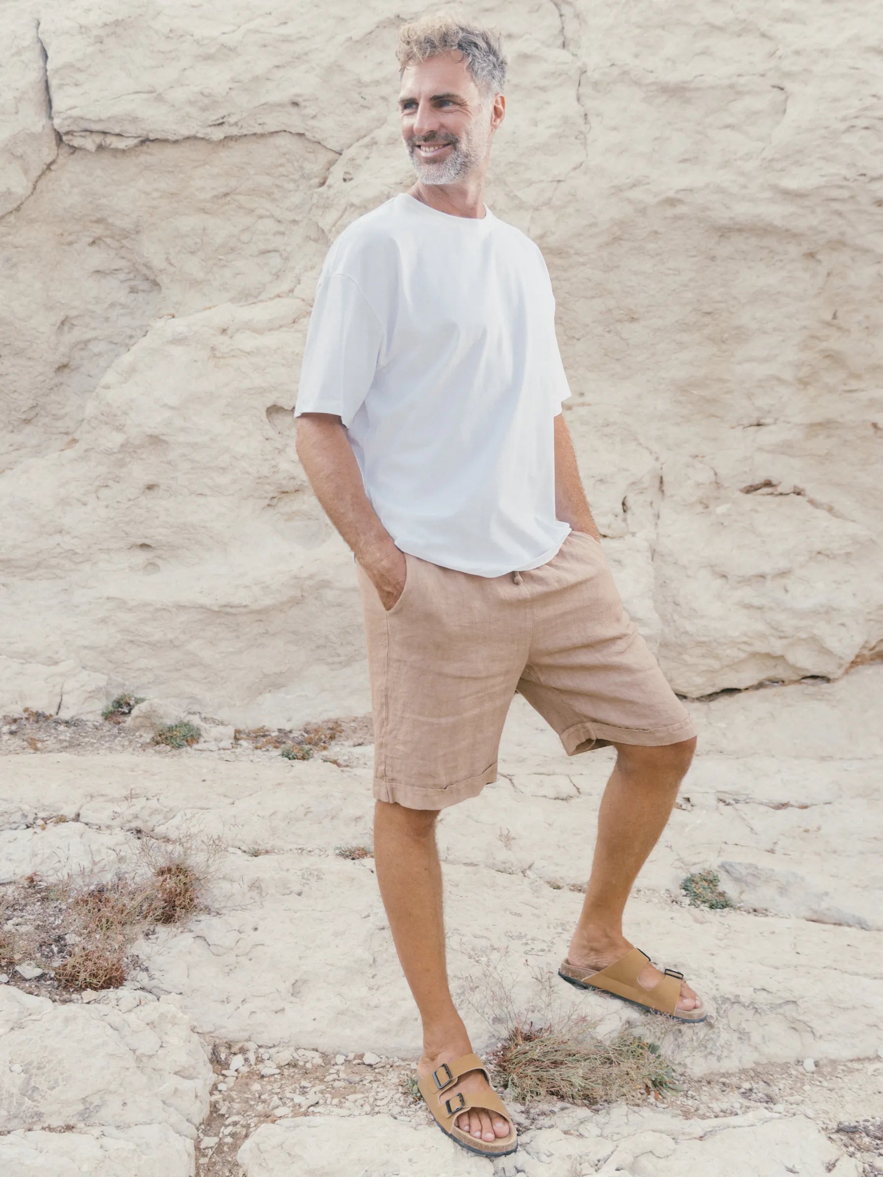 TOMIR LINEN SHORT