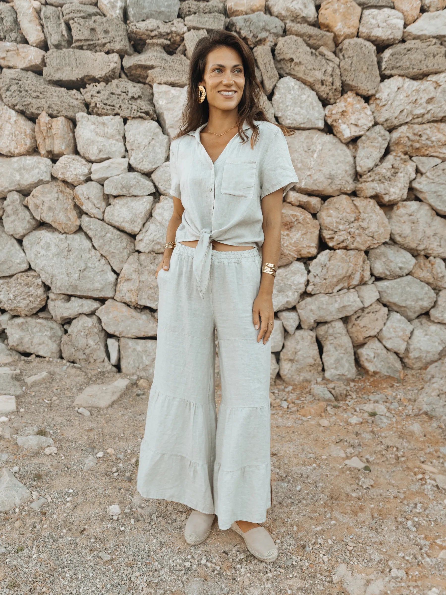 6  CARBO SHIRT WITH KNOT DETAIL